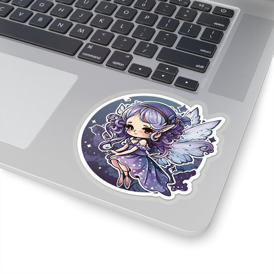 Kawaii Blue Fairy Sticker - Add Some Cute and Magical Style to Your Tech