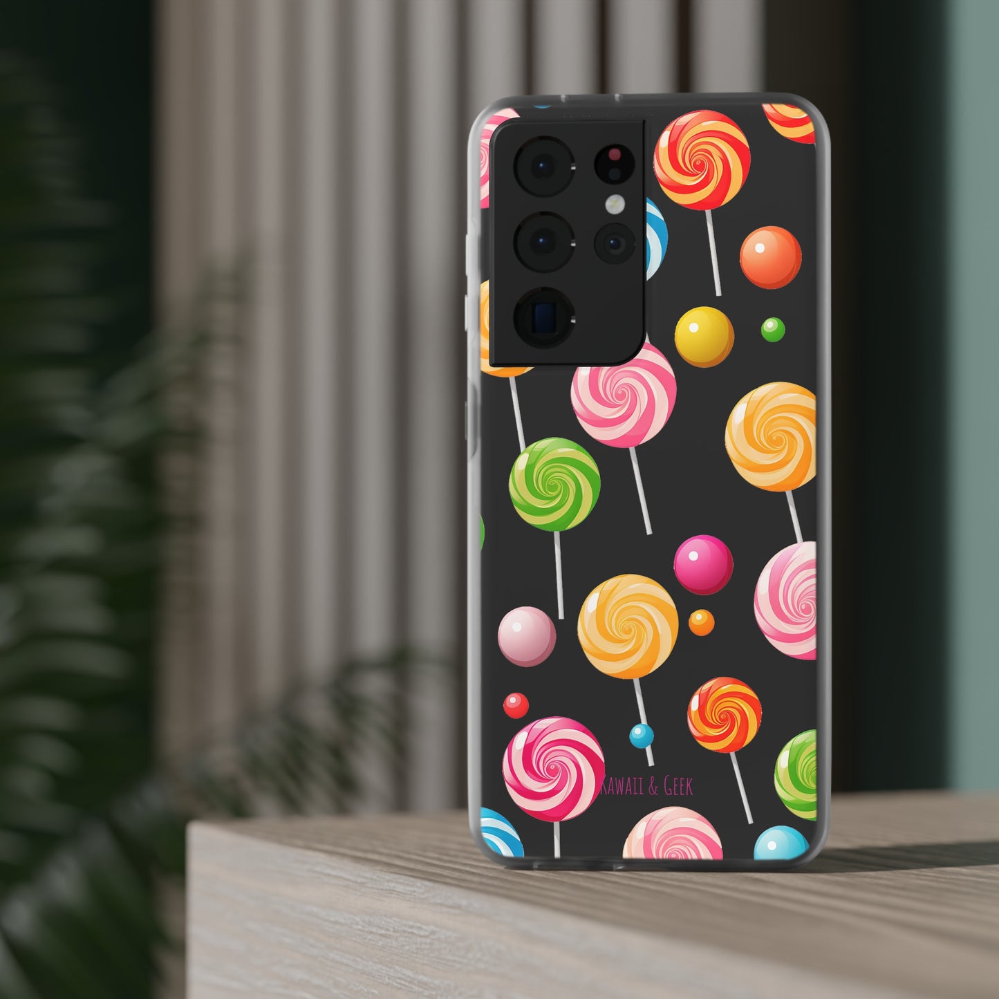 Vibrant Lollypop Array - Flexi Transparent Phone Case