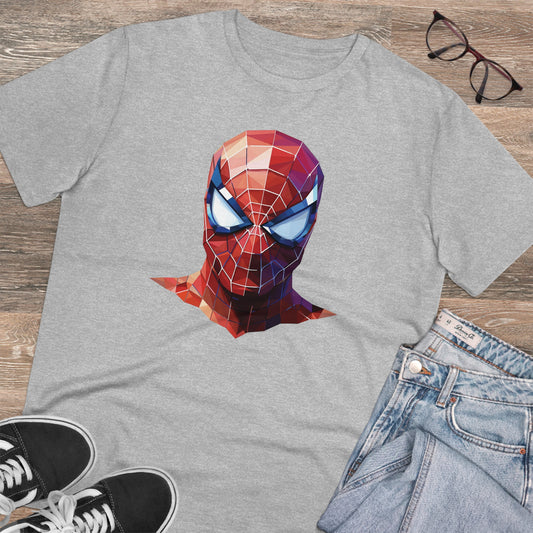 Spider-Man Polygonal Geometric T-Shirt - Swing into Stylish Adventure