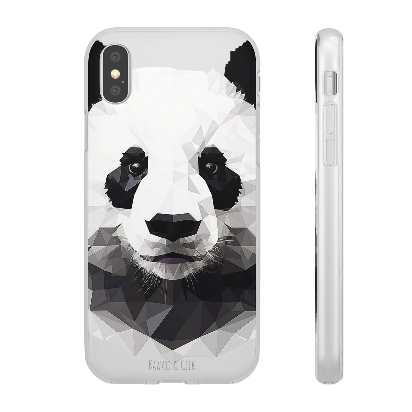 Cute Polygonal Panda Flexi phone Case - Protect Your Phone with Some Unique and Adorable Style