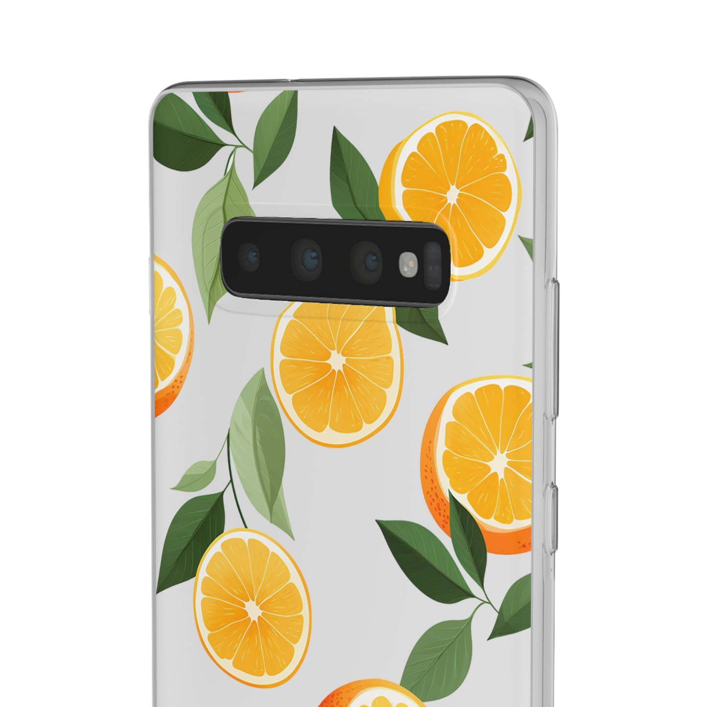 Zesty Orange Slices Transparent Flexi Phone Case