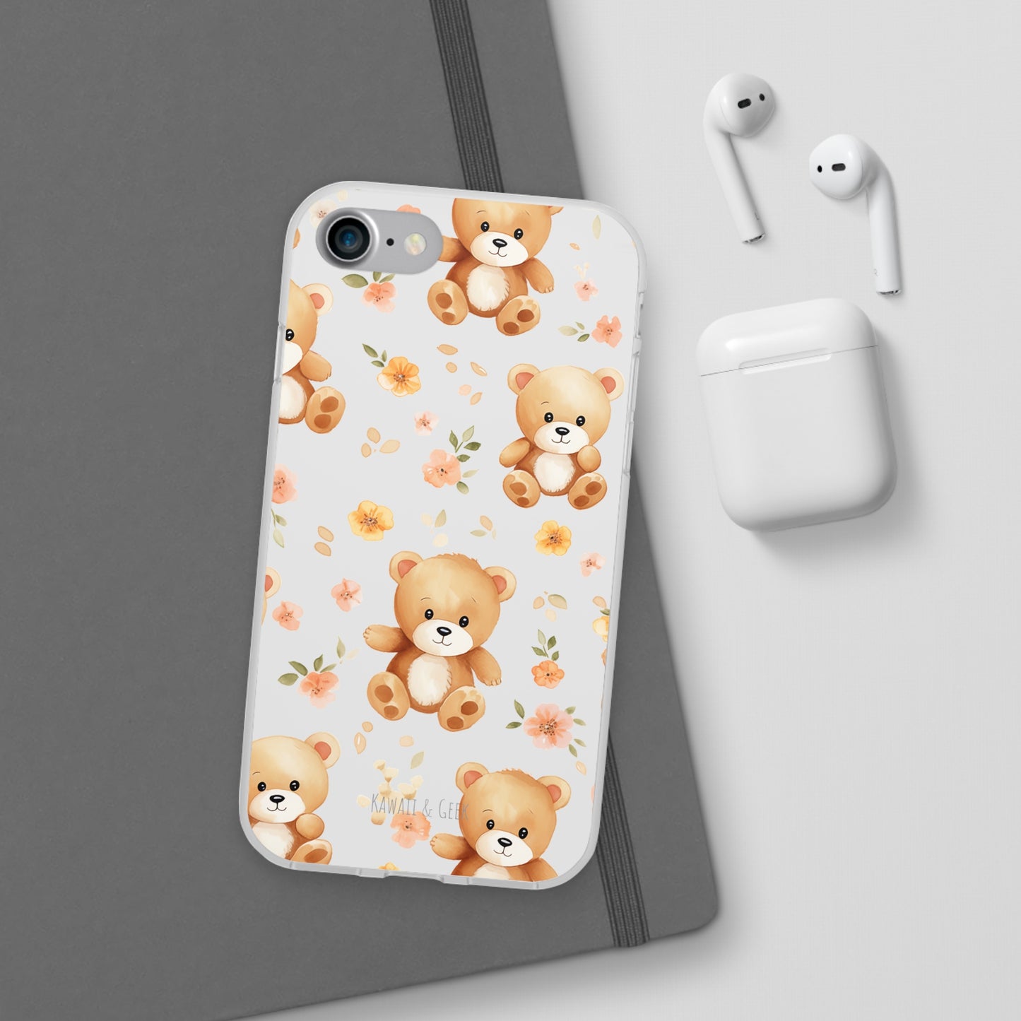 Teddy Delight: Flexi and semi-Transparent Phone Case