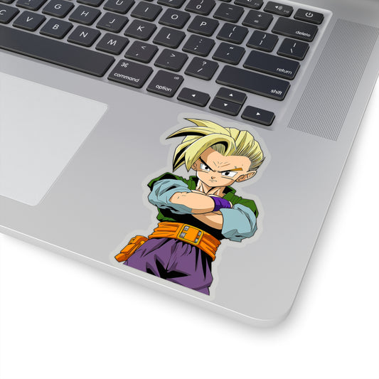 Serious Trunks from Dragon Ball Z Sticker - Add Some Anime Style to Your Tech