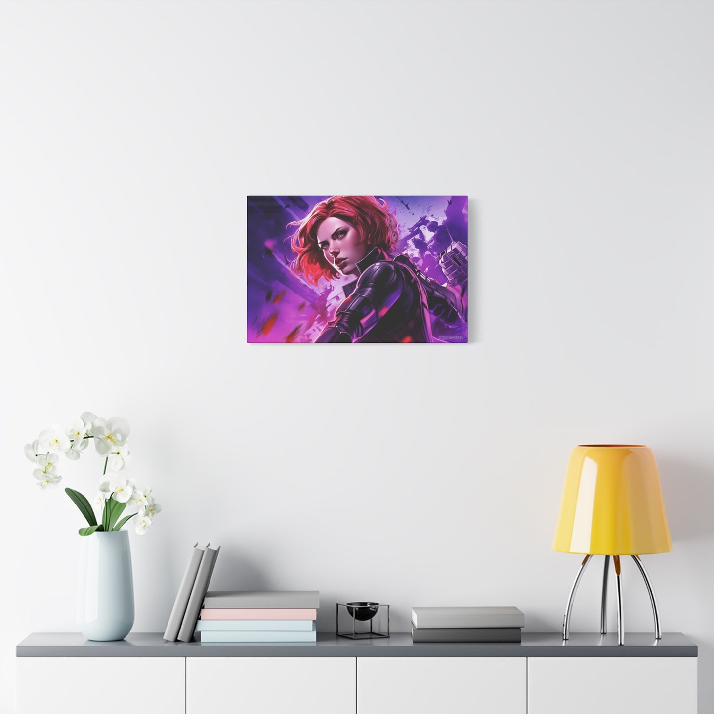 Black Widow Canvas - Embrace the Fierce Elegance of a Marvel Icon - Avengers