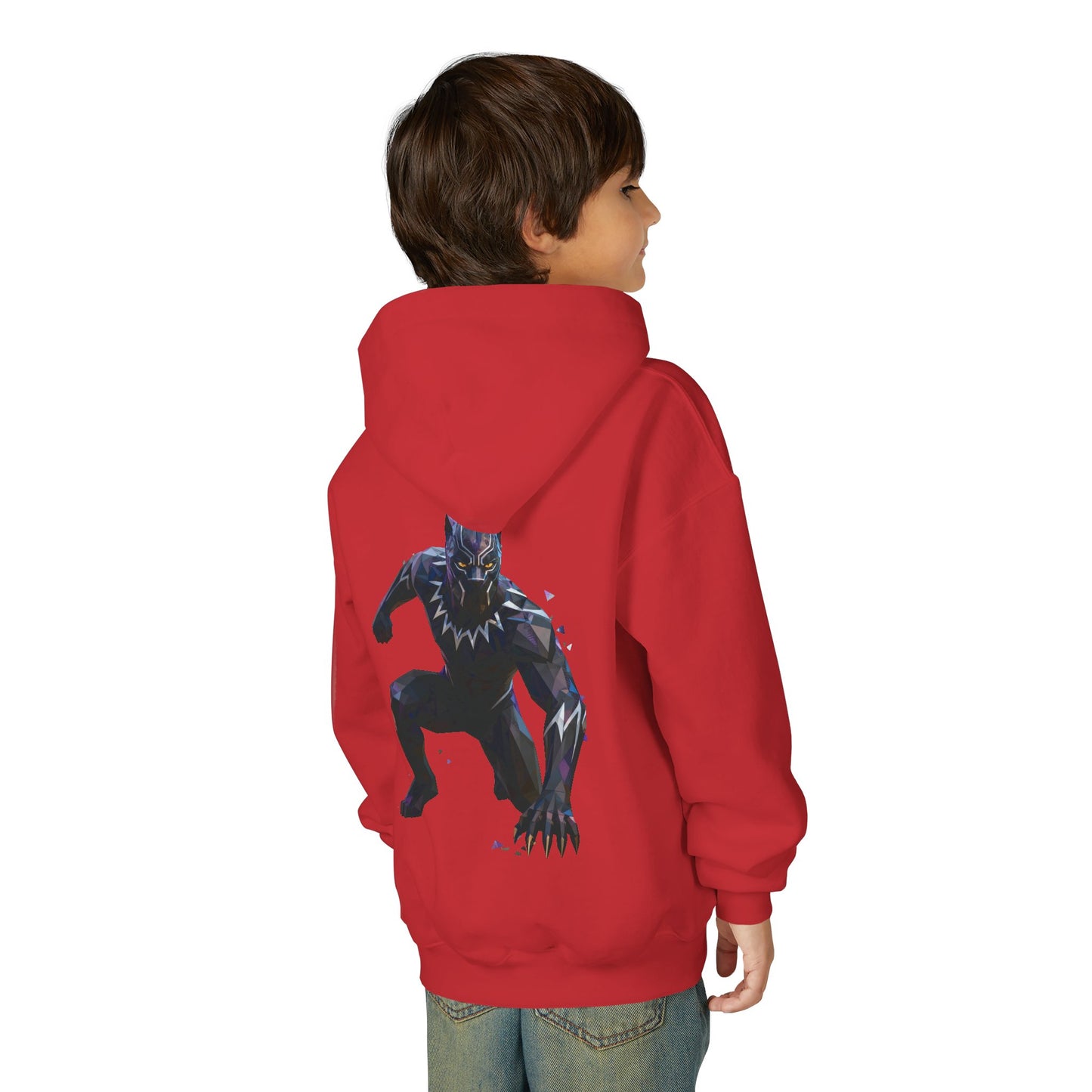Black Panther Youth Hoodie, Kids Superhero Sweatshirt, Marvel Comic Gift, Stylish, Cozy Kids Clothing, Birthday Present
