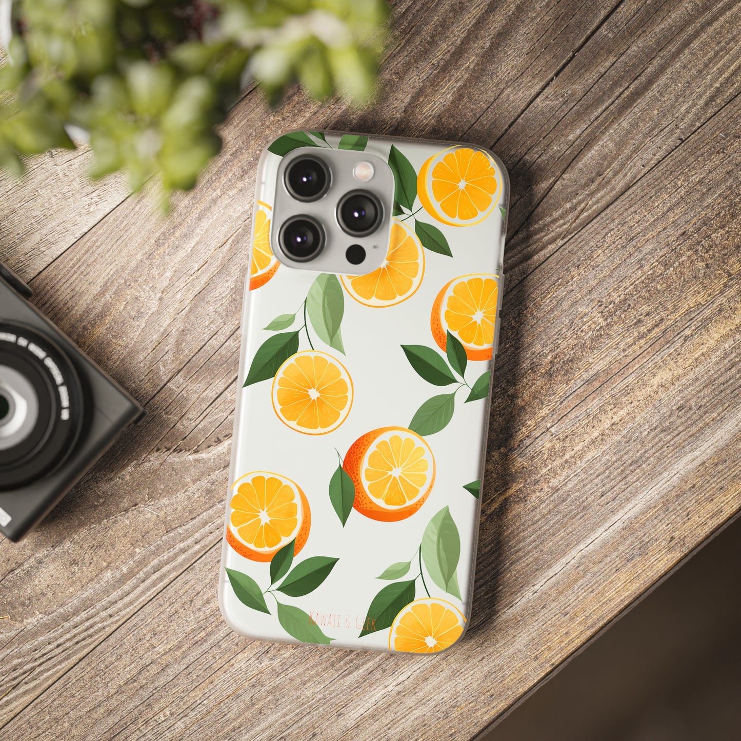 Zesty Orange Slices Transparent Flexi Phone Case