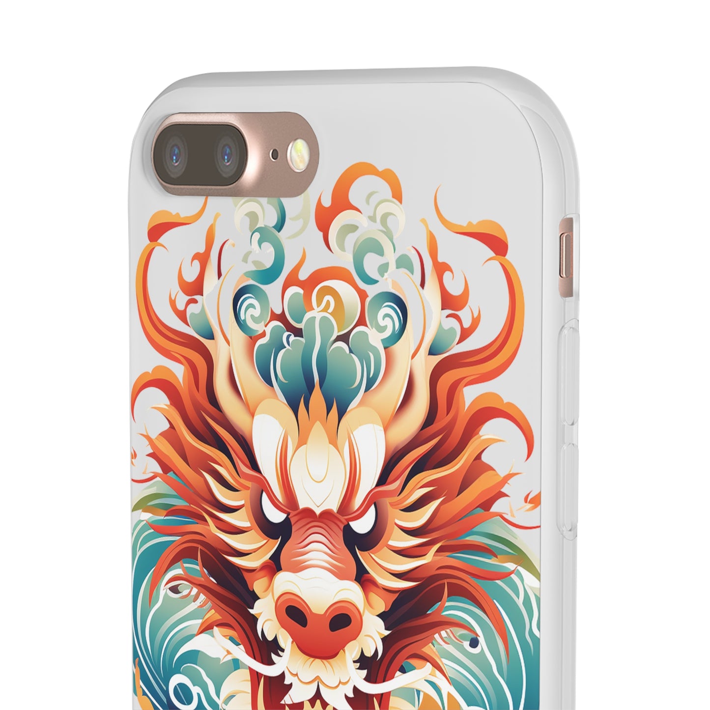 Chinese Ink Dragon Flexi Transparent Phone Case