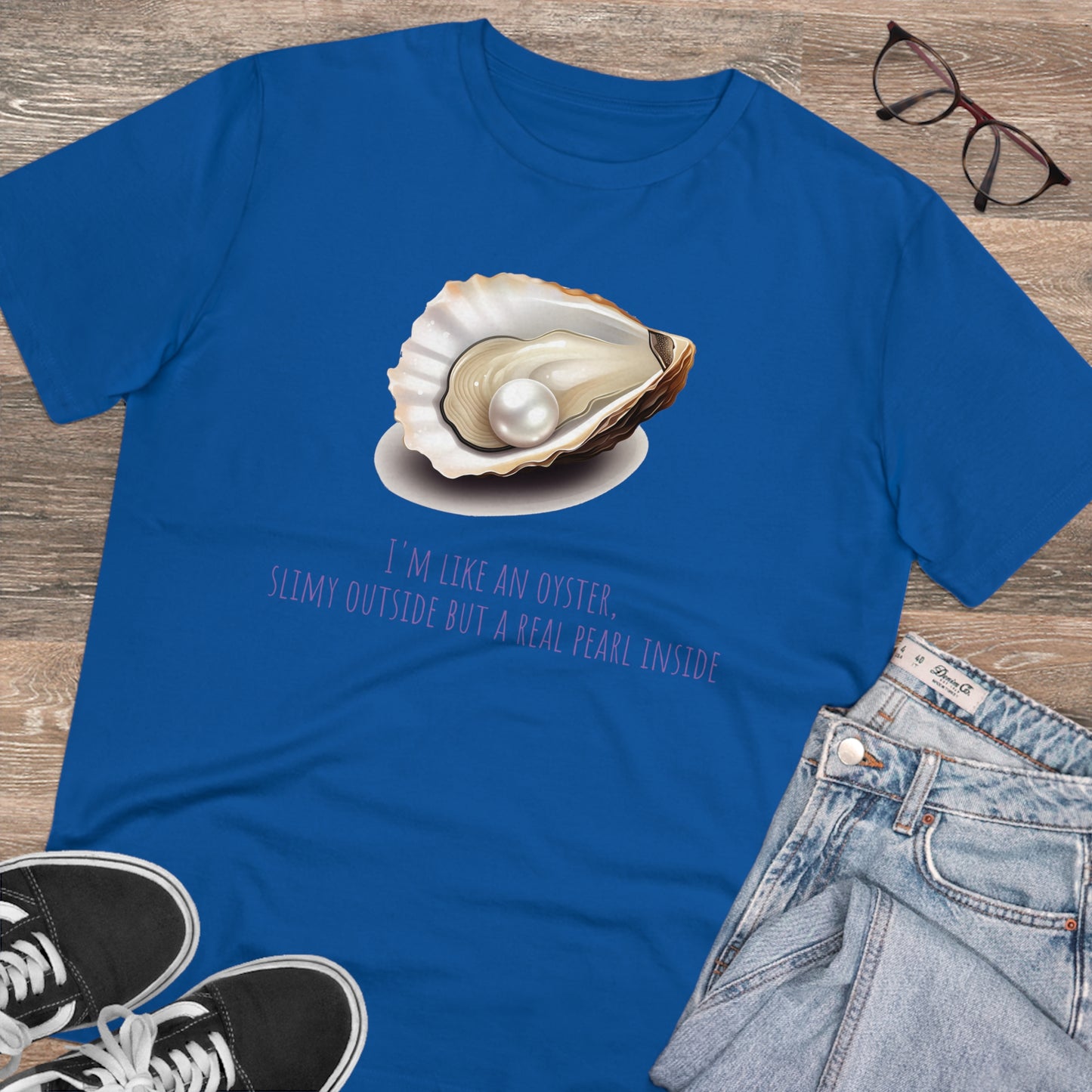 Eco-Friendly Pearl Oyster T-shirt: Celebrate Inner Beauty