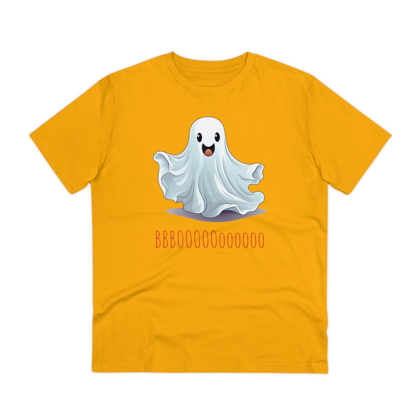 Cute "Booooooooo" Ghost Halloween Eco-Friendly Unisex T-shirt