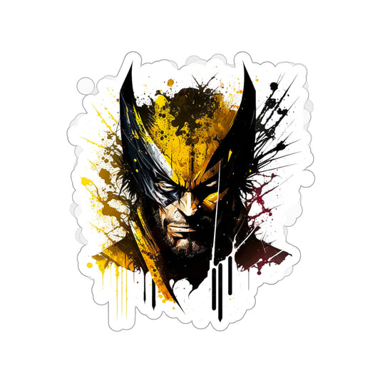 Watercolor Wolverine Sticker - Add Some Yellow and Black Claws to Your Tech