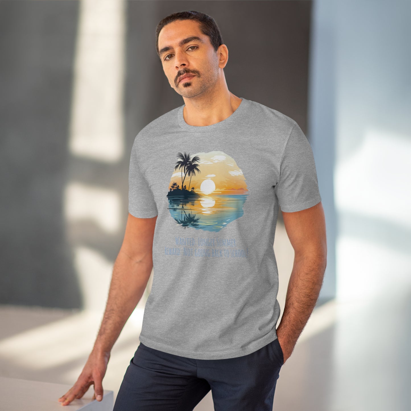 Eco-Friendly Sunset Beach T-shirt : Longer Summer Plea