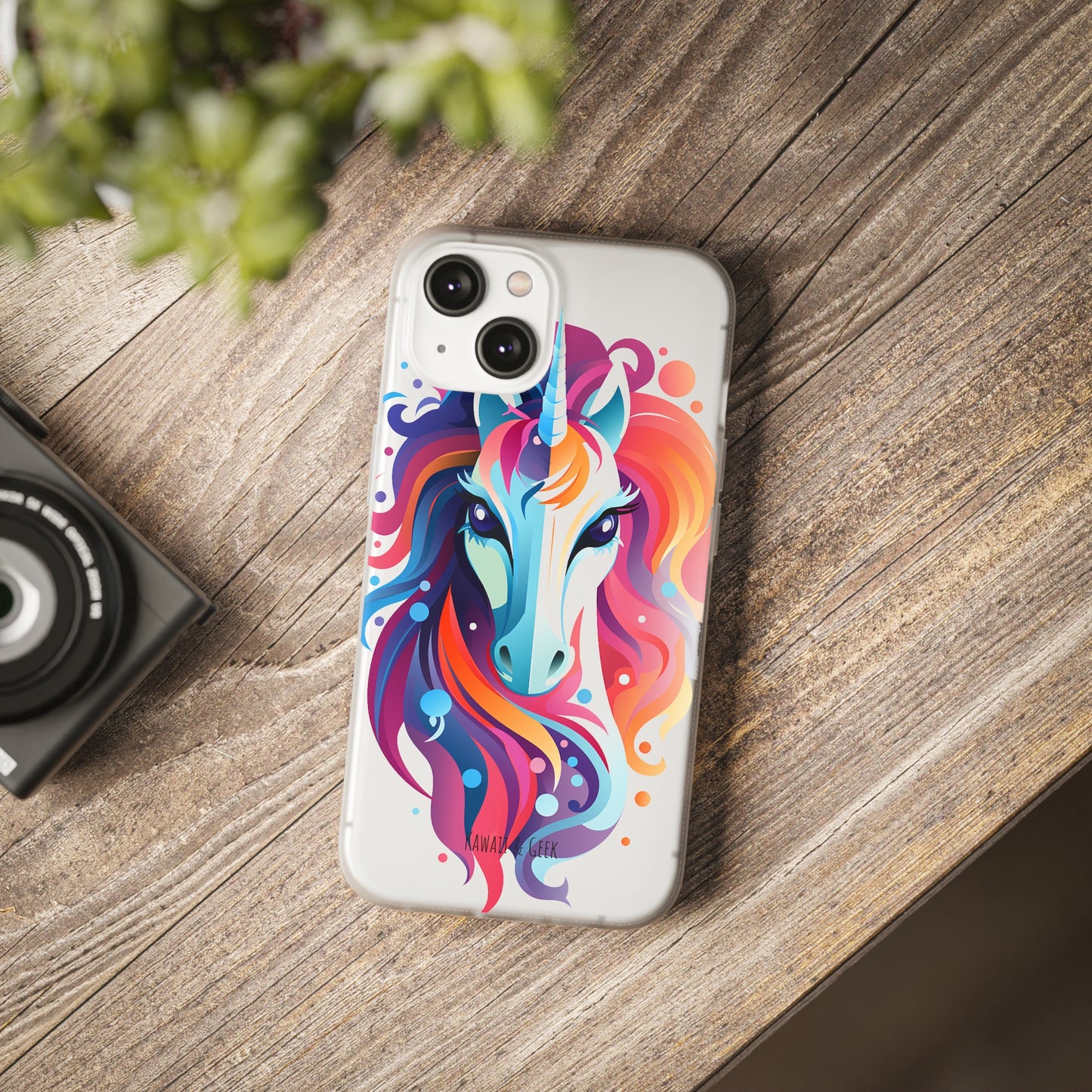 Ink Unicorn Flexi Transparent Phone Case