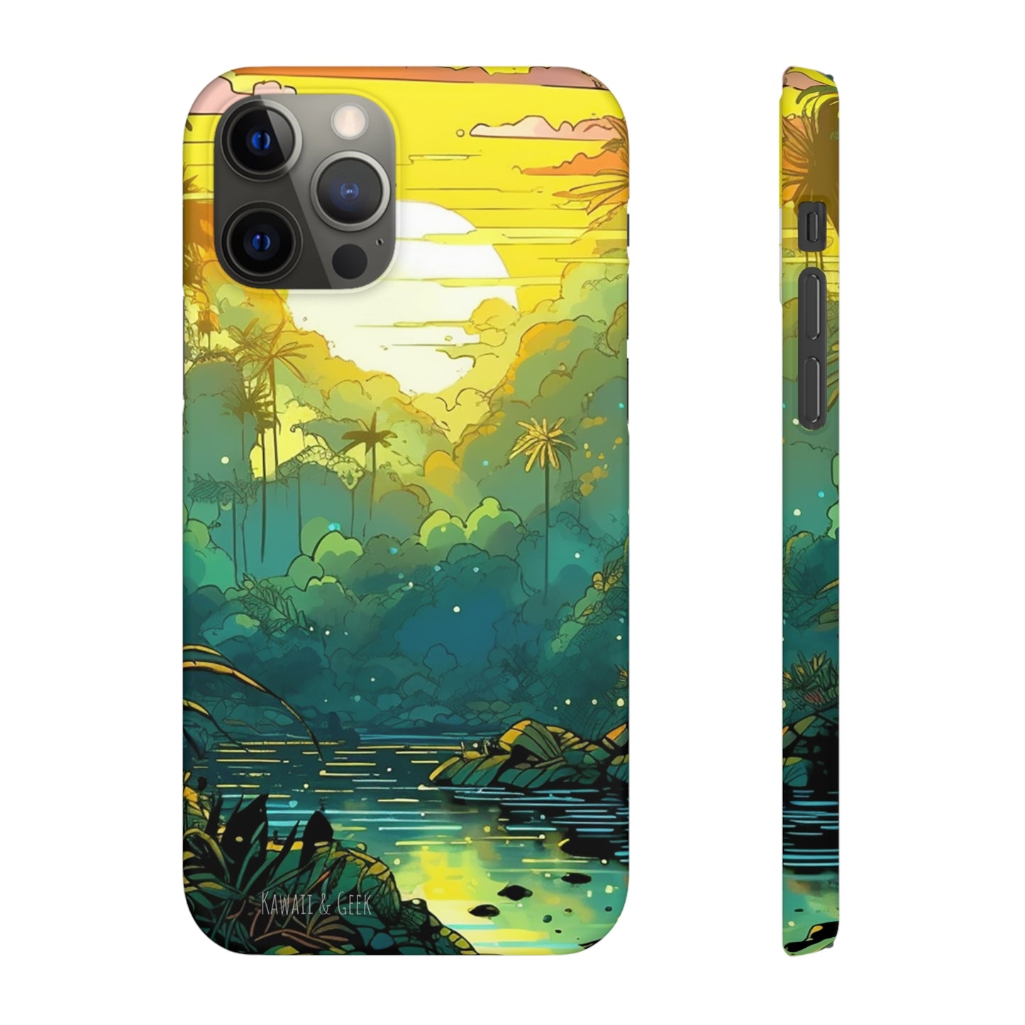 Rainforest at Sunset Phone Case - Capture the Serenity of Nature on Your Device