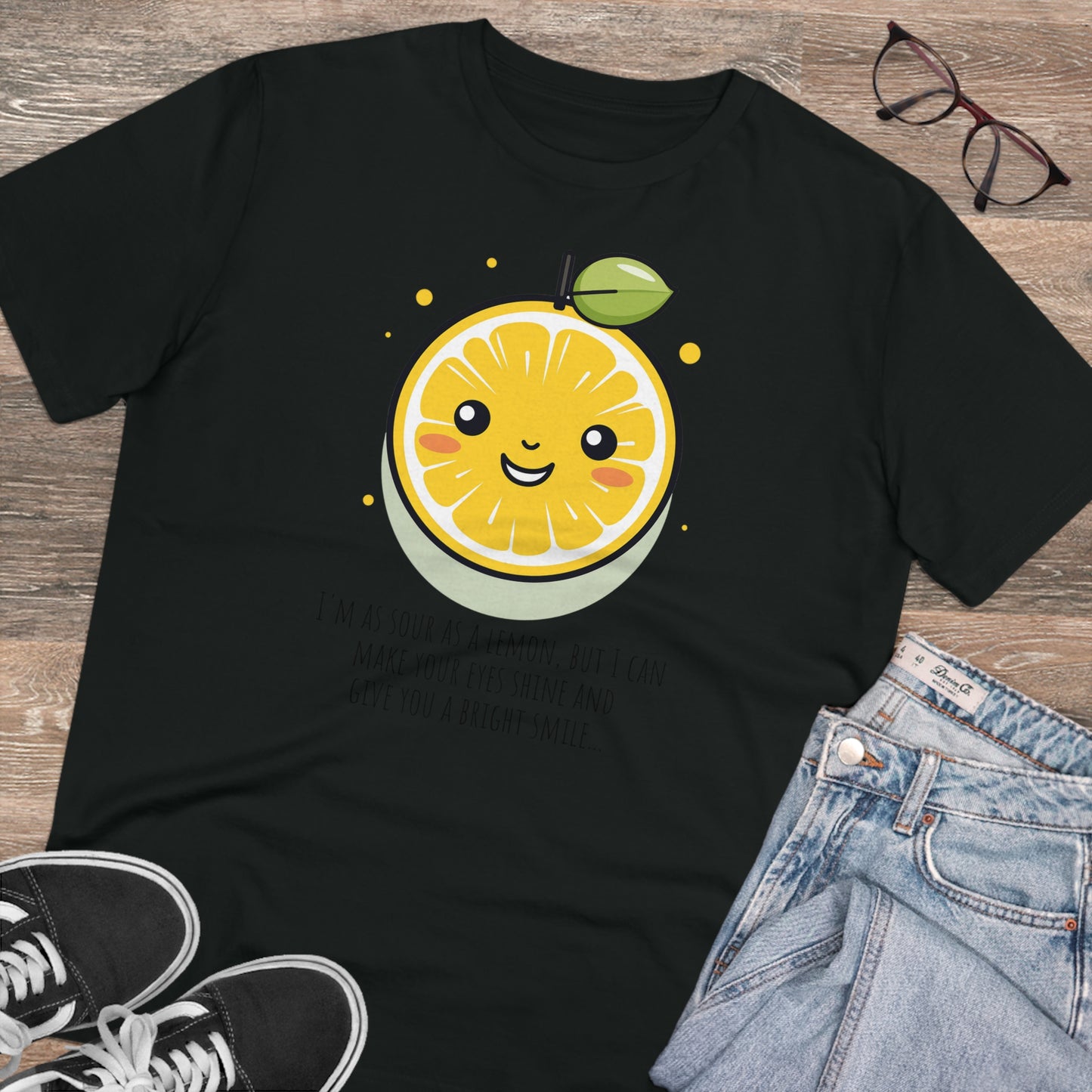 Cute Eco-Friendly Lemon T-Shirt - Brighten Your Day with Citrus Charm !