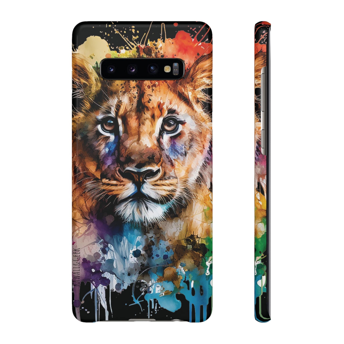 Watercolor Lion Cub Premium Phone Case