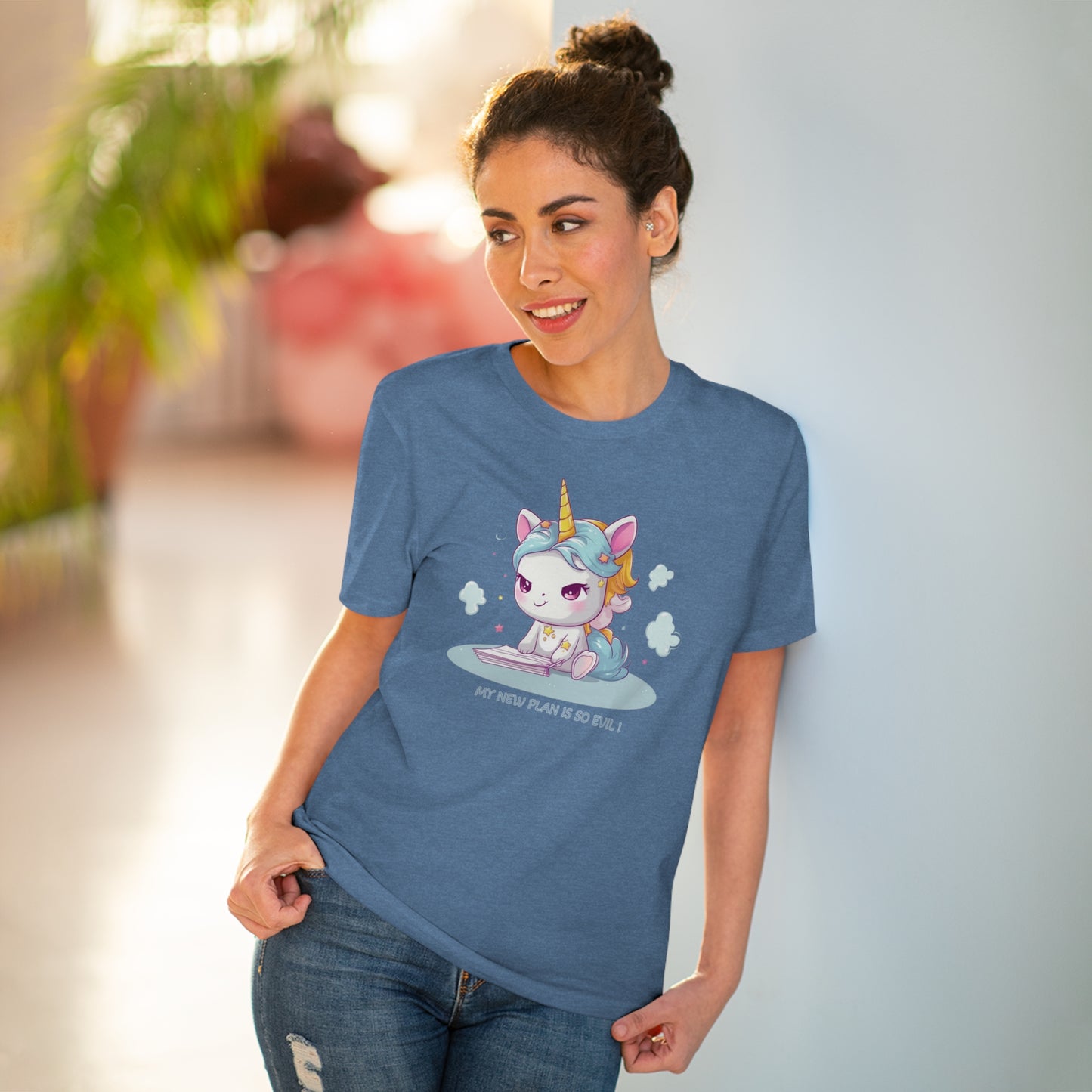 Kawaii and Bad Unicorn T-Shirt - Unleash Your Mischievous Style with Eco-Friendliness