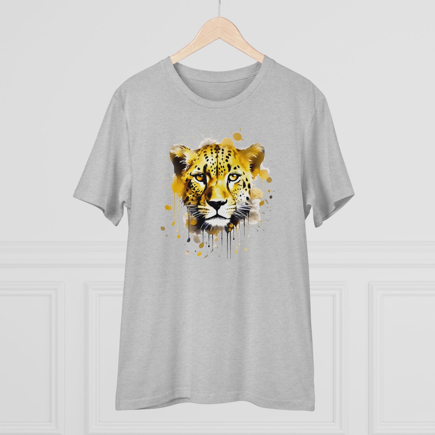 Cheetah T-Shirt in Watercolor Style - Unisex and Eco-Friendly - Embrace Wildlife with Style and Sustainability