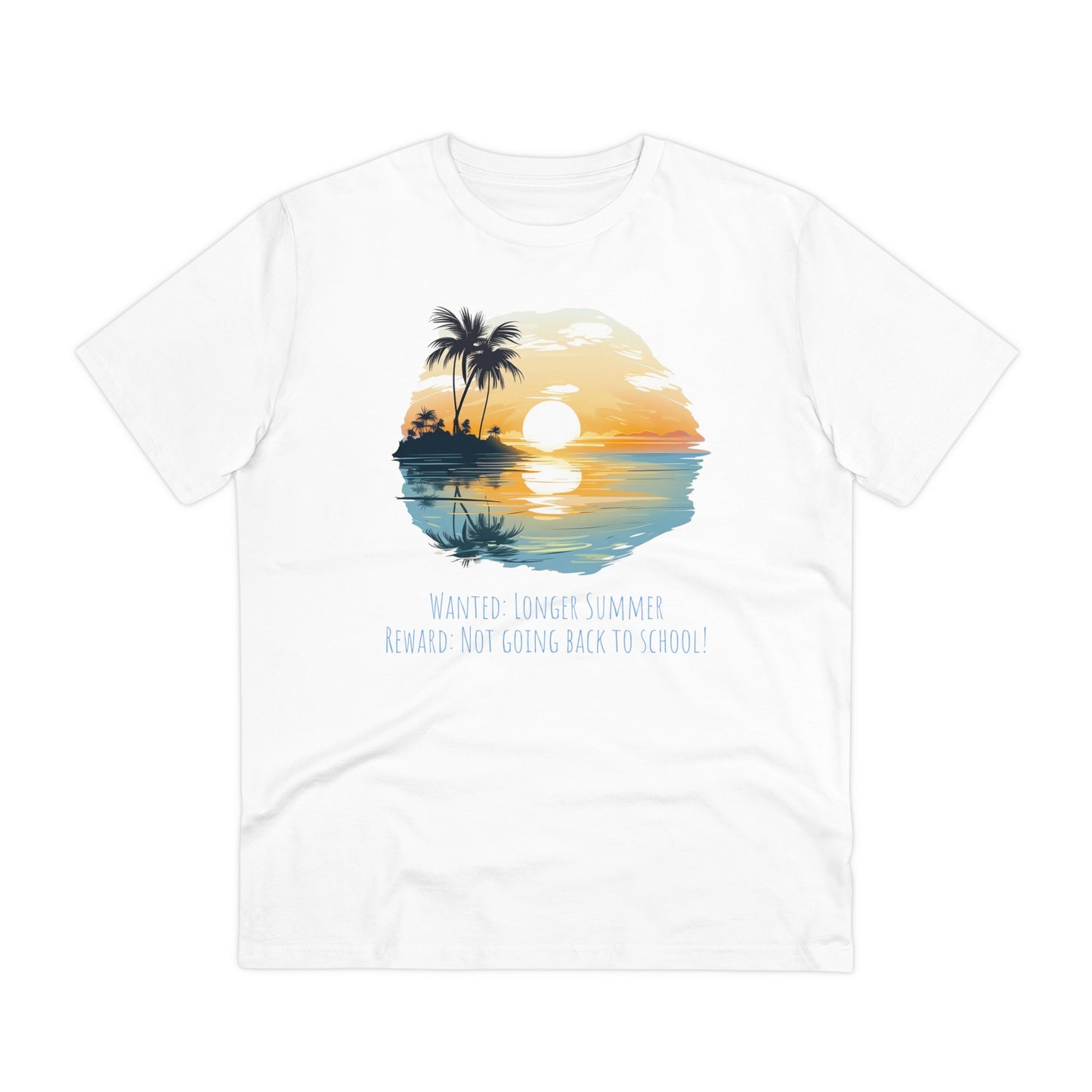 Eco-Friendly Sunset Beach T-shirt : Longer Summer Plea