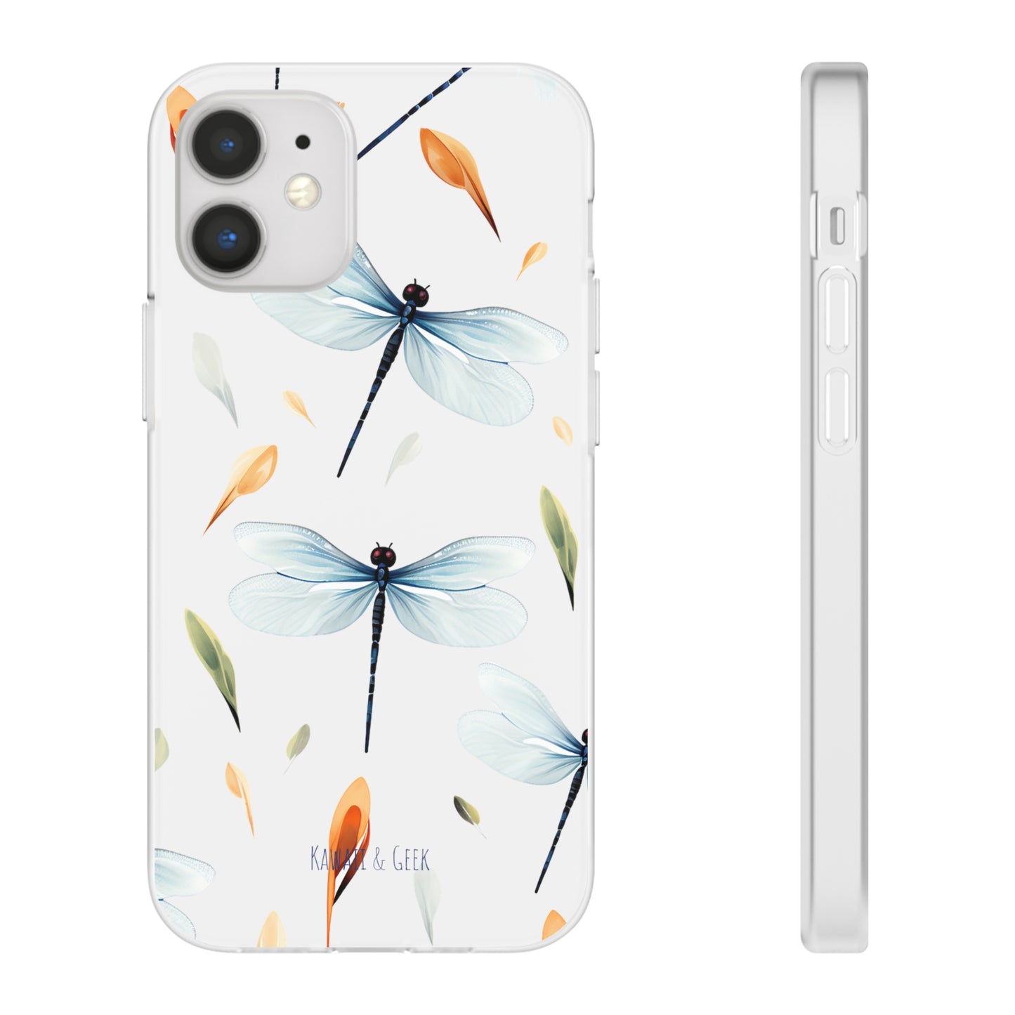 Dragonfly Dreams: Transparent Flexi Phone Case