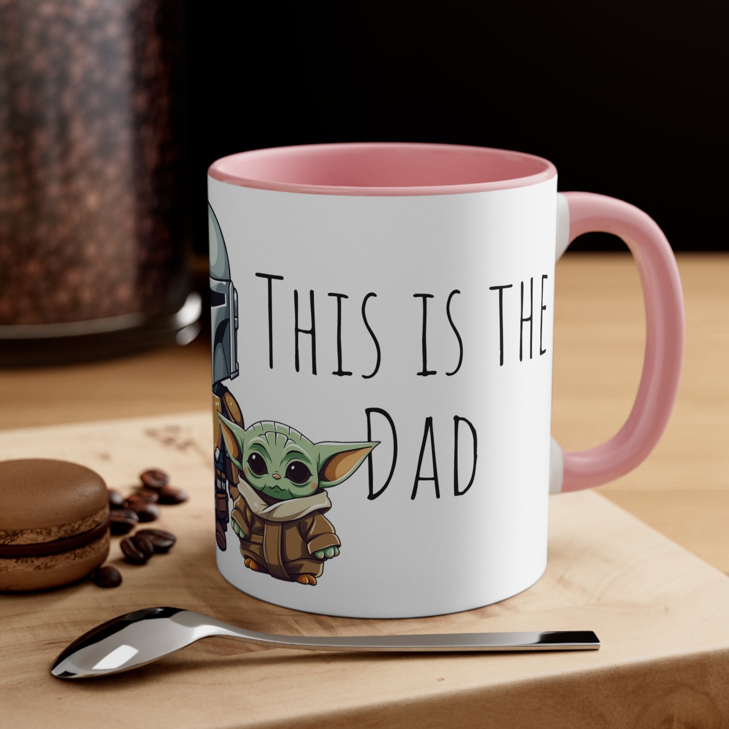 Cute Mandalorian and Baby Yoda Grogu Mug: The Perfect Dad Duo - Father's Day Special