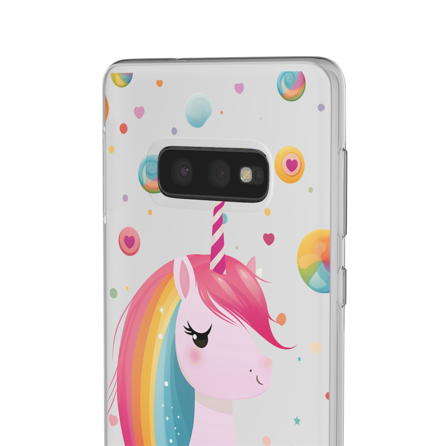 Kawaii Unicorn Flexi Transparent Phone Case