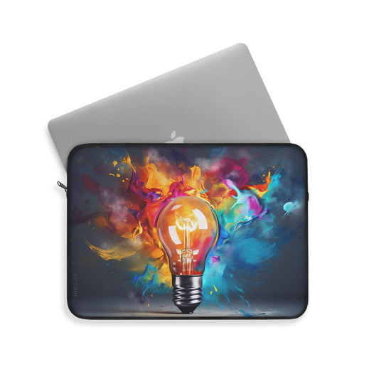 Innovative Color Burst Lightbulb Premium Laptop Sleeve