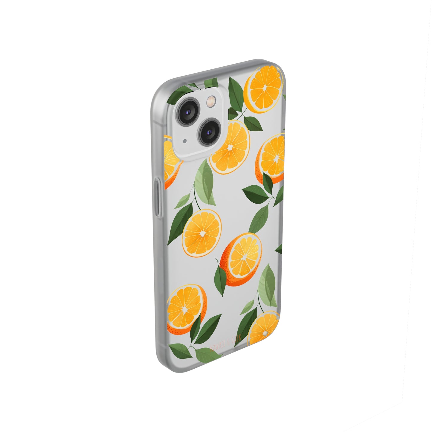 Zesty Orange Slices Transparent Flexi Phone Case