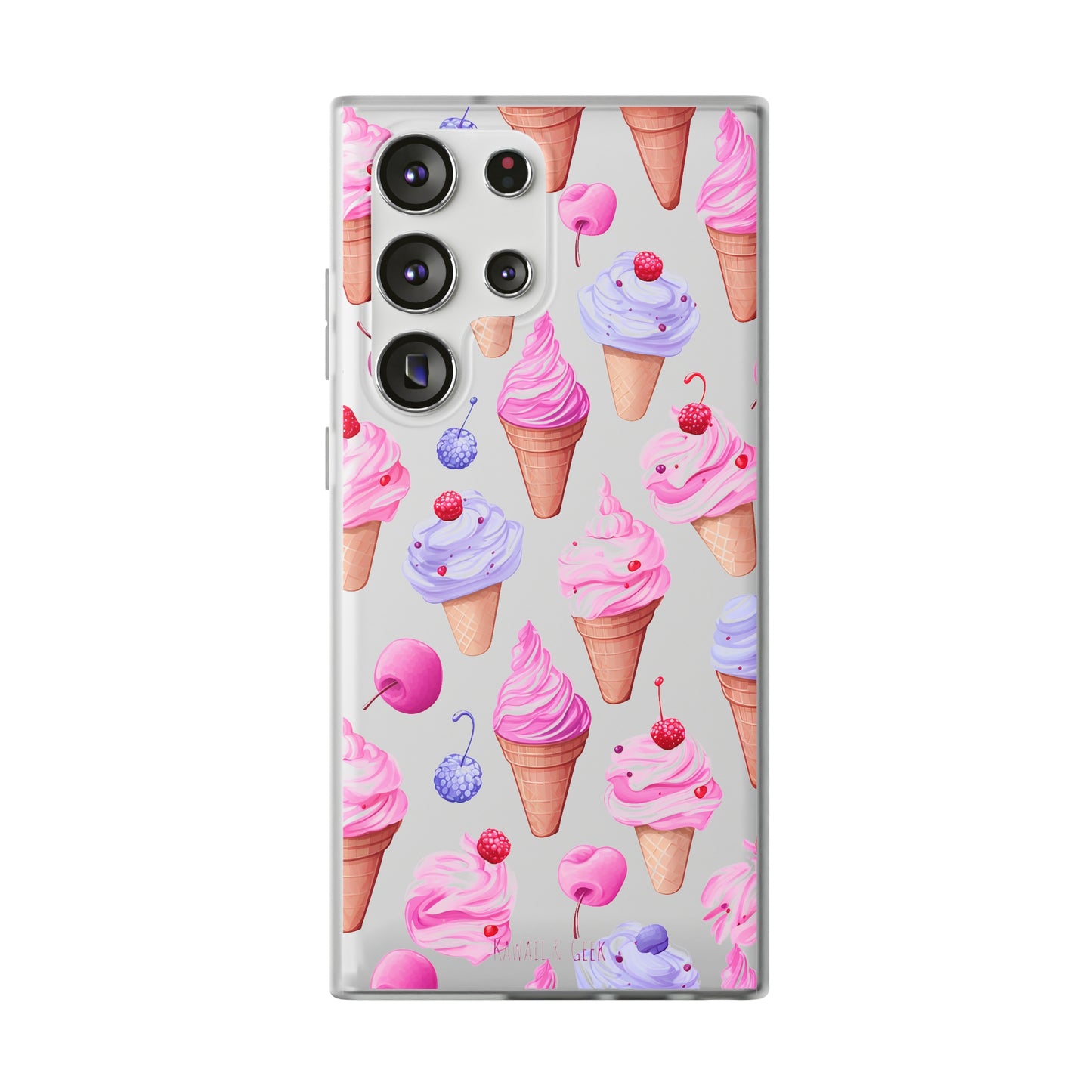 Vibrant Ice Cream Delight Flexi-Case for Phones