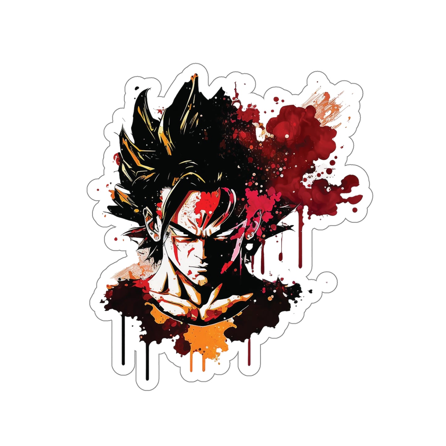 San Goku Sticker - Add Some Colorful and Powerful Style to Your Tech - Dragon Ball