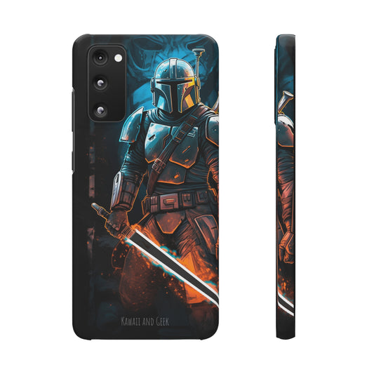 Mandalorian in Manga Style Phone Case - Add Some Unique and Epic Style to Your Tech