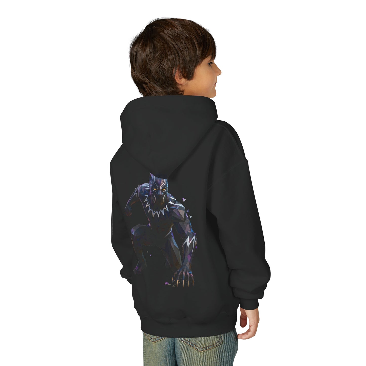 Black Panther Youth Hoodie, Kids Superhero Sweatshirt, Marvel Comic Gift, Stylish, Cozy Kids Clothing, Birthday Present