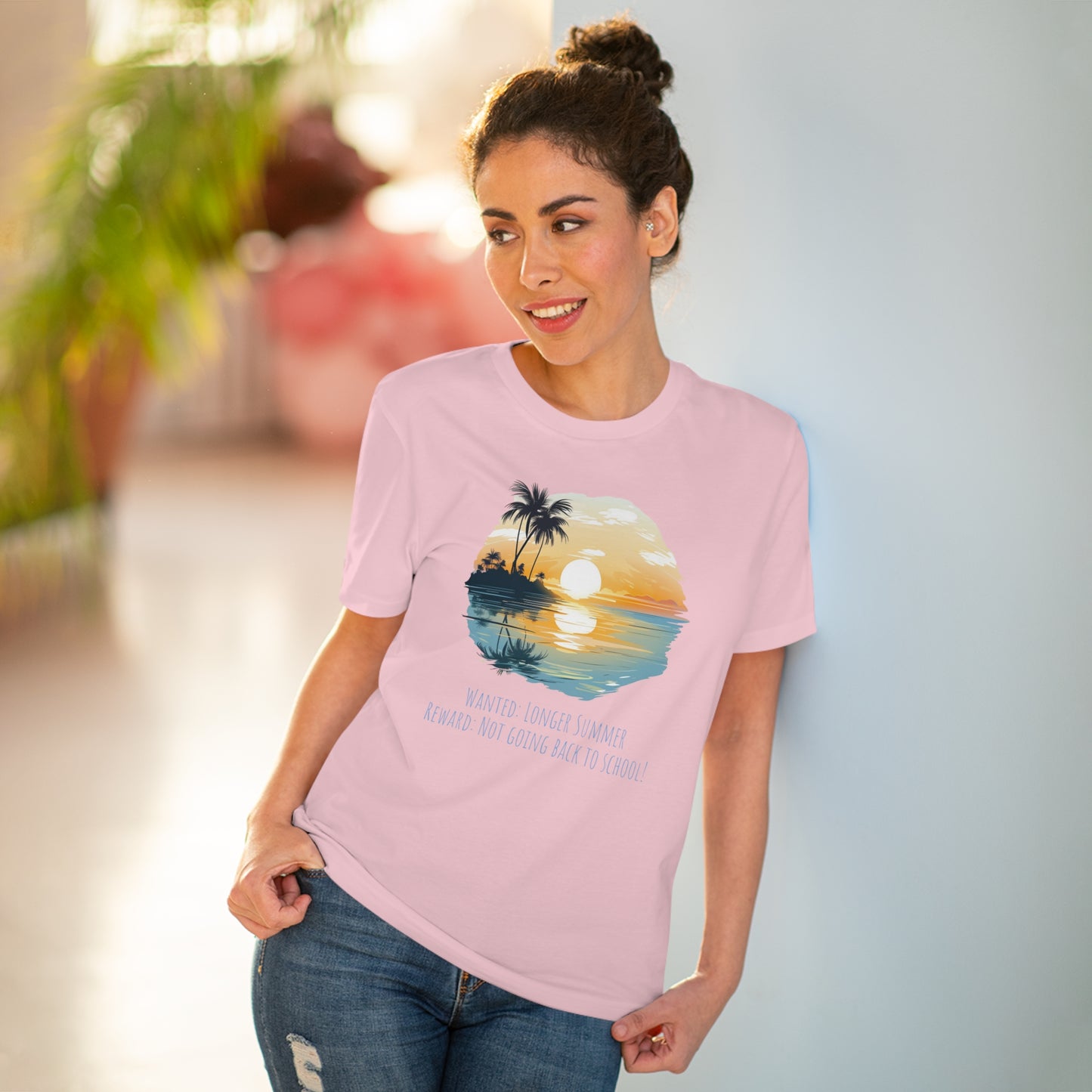 Eco-Friendly Sunset Beach T-shirt : Longer Summer Plea