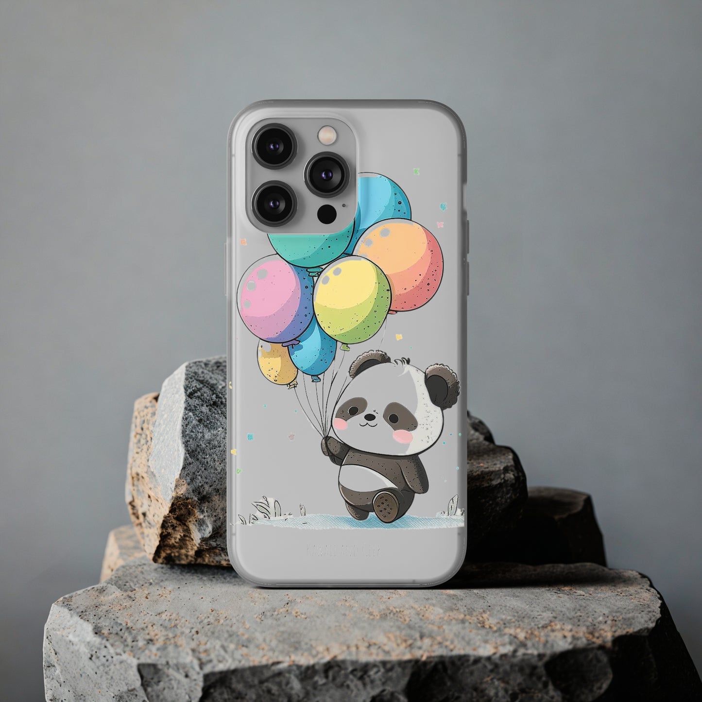 Cute Panda with Balloons flexi Smartphone Case - Add Some Adorable and Protective Style to Your Device