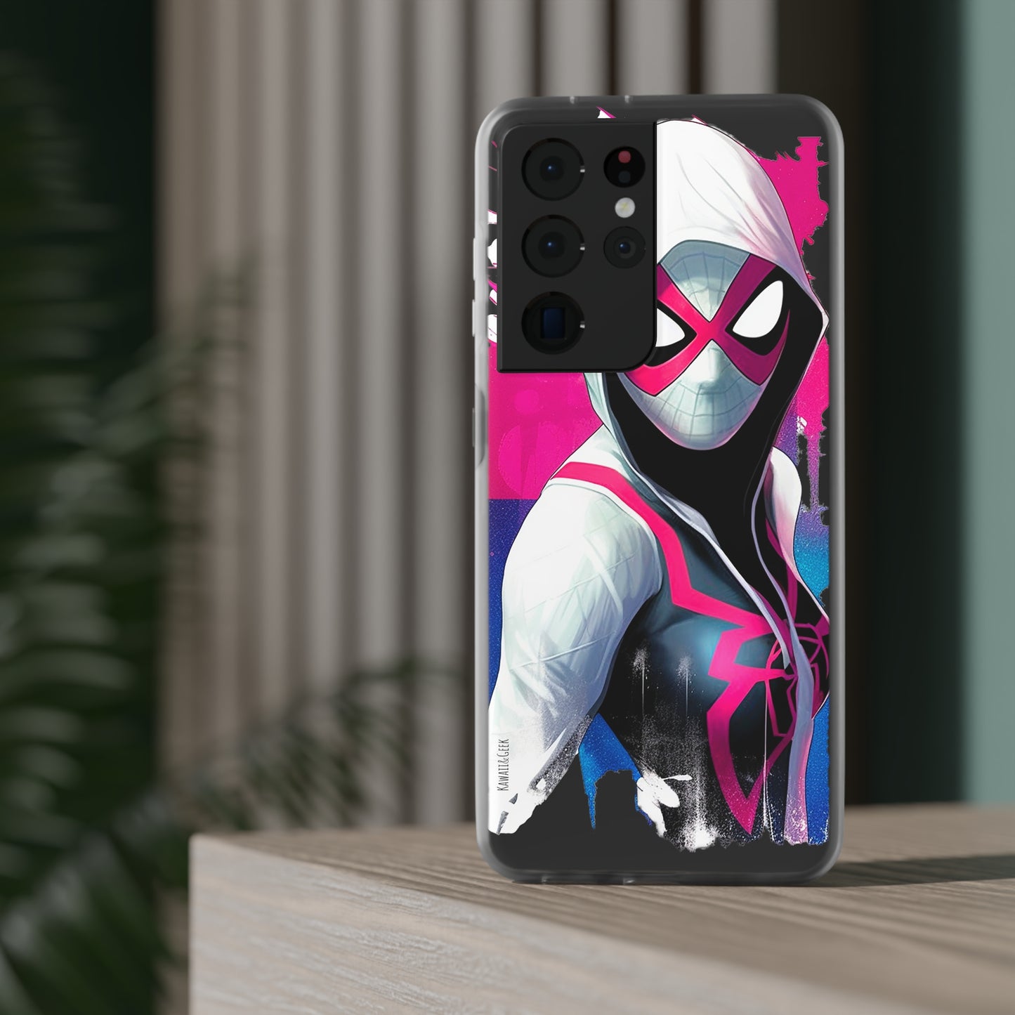 Spider Gwen in Flexi Phone Case - Add Some Colorful and Heroic Style to Your Phone