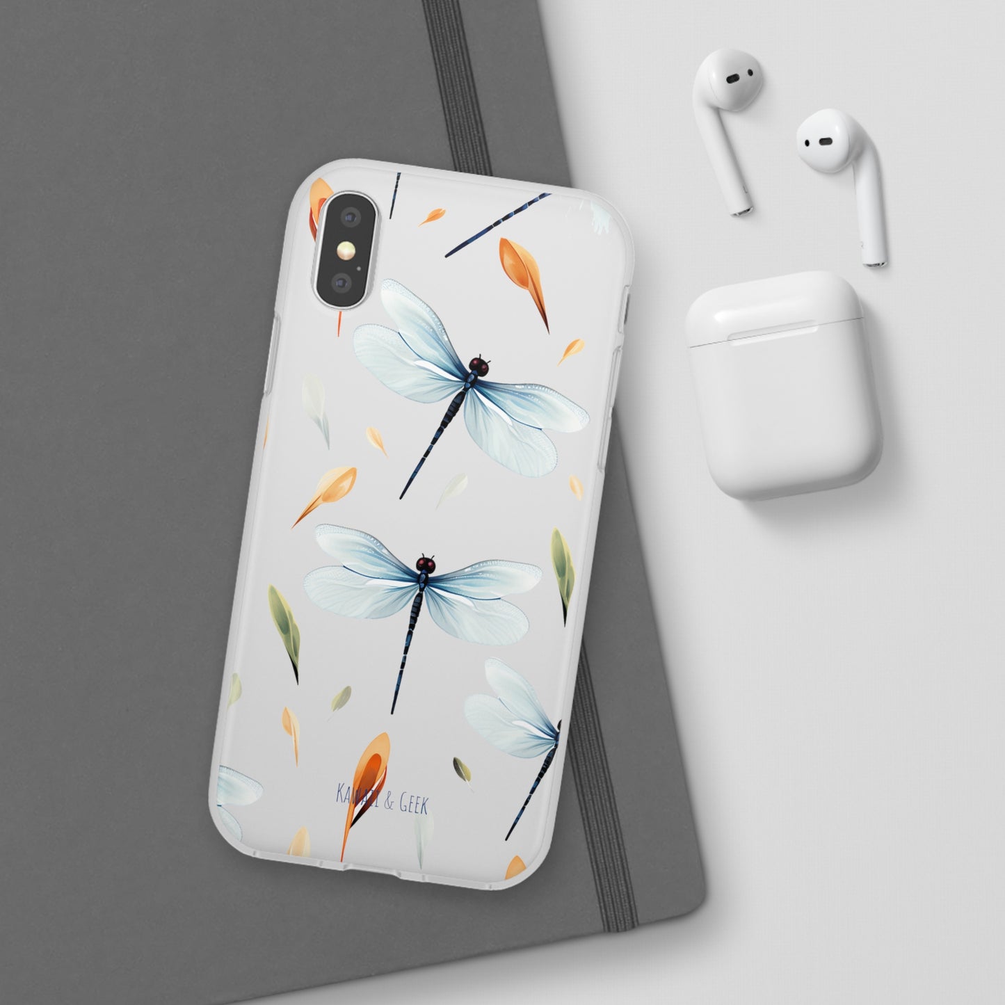 Dragonfly Dreams: Transparent Flexi Phone Case