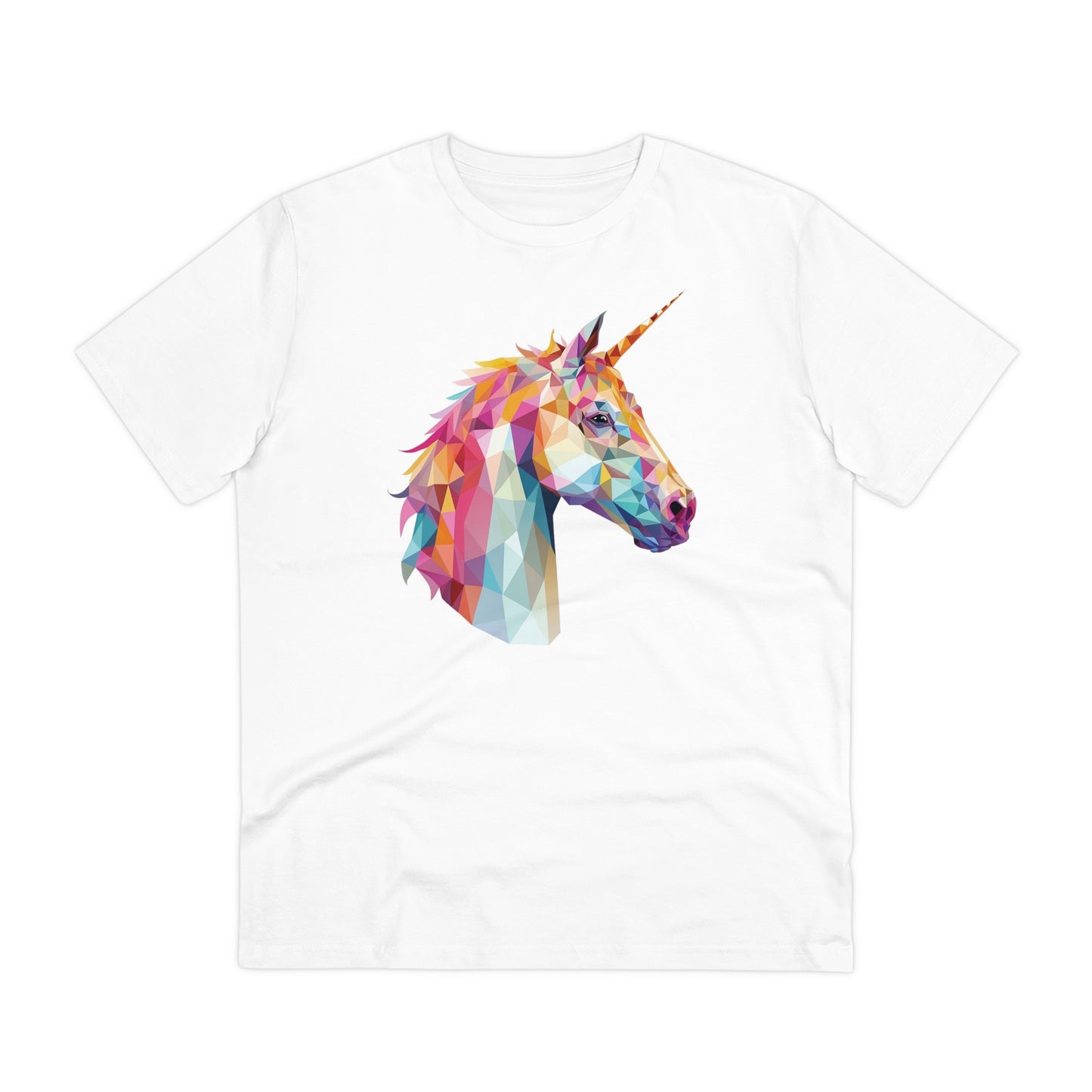 Unicorn Polygonal T-Shirt - Embrace Magical Elegance