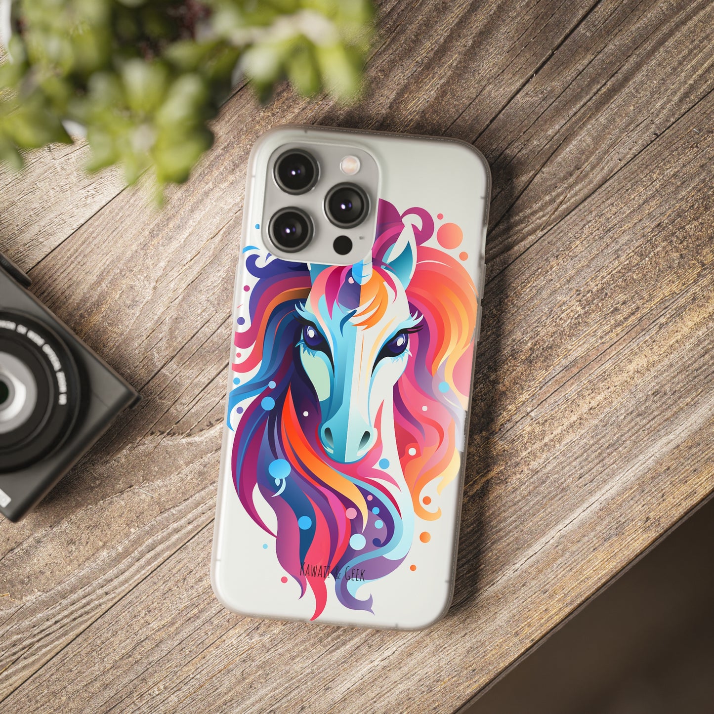 Ink Unicorn Flexi Transparent Phone Case