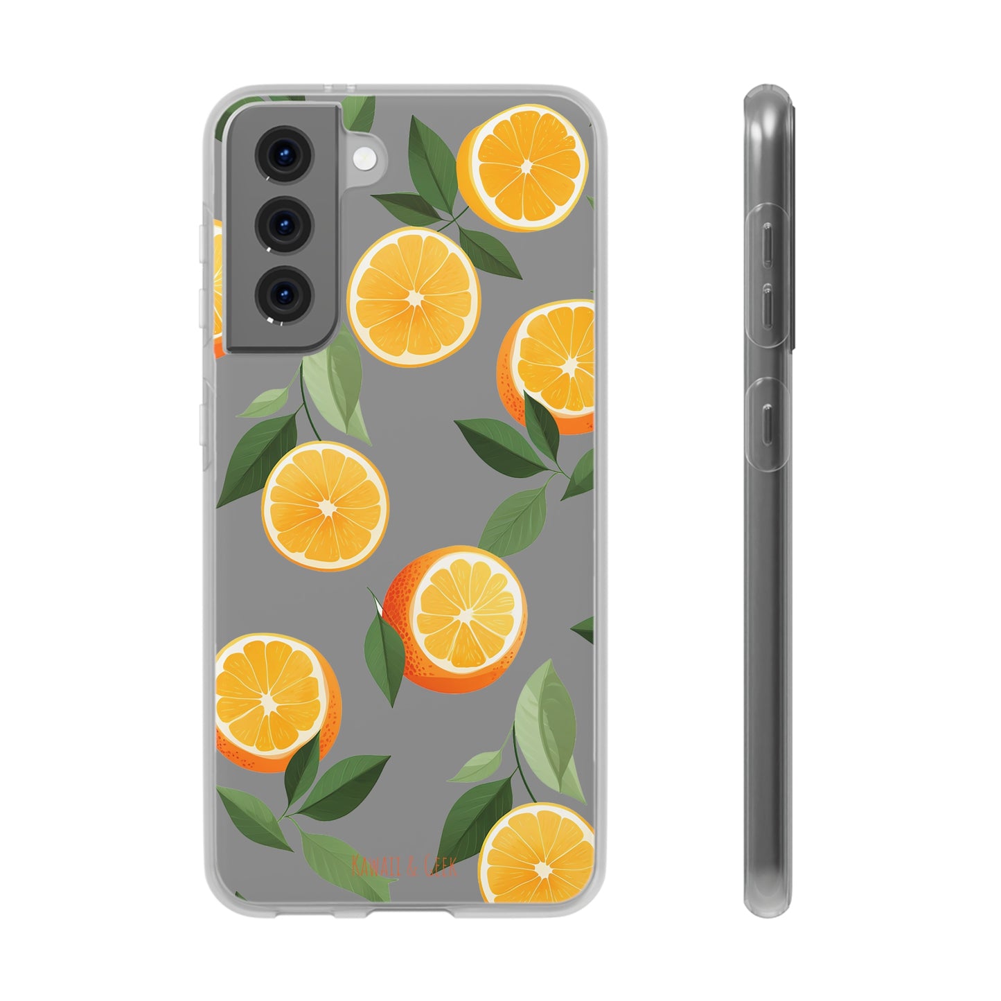 Zesty Orange Slices Transparent Flexi Phone Case