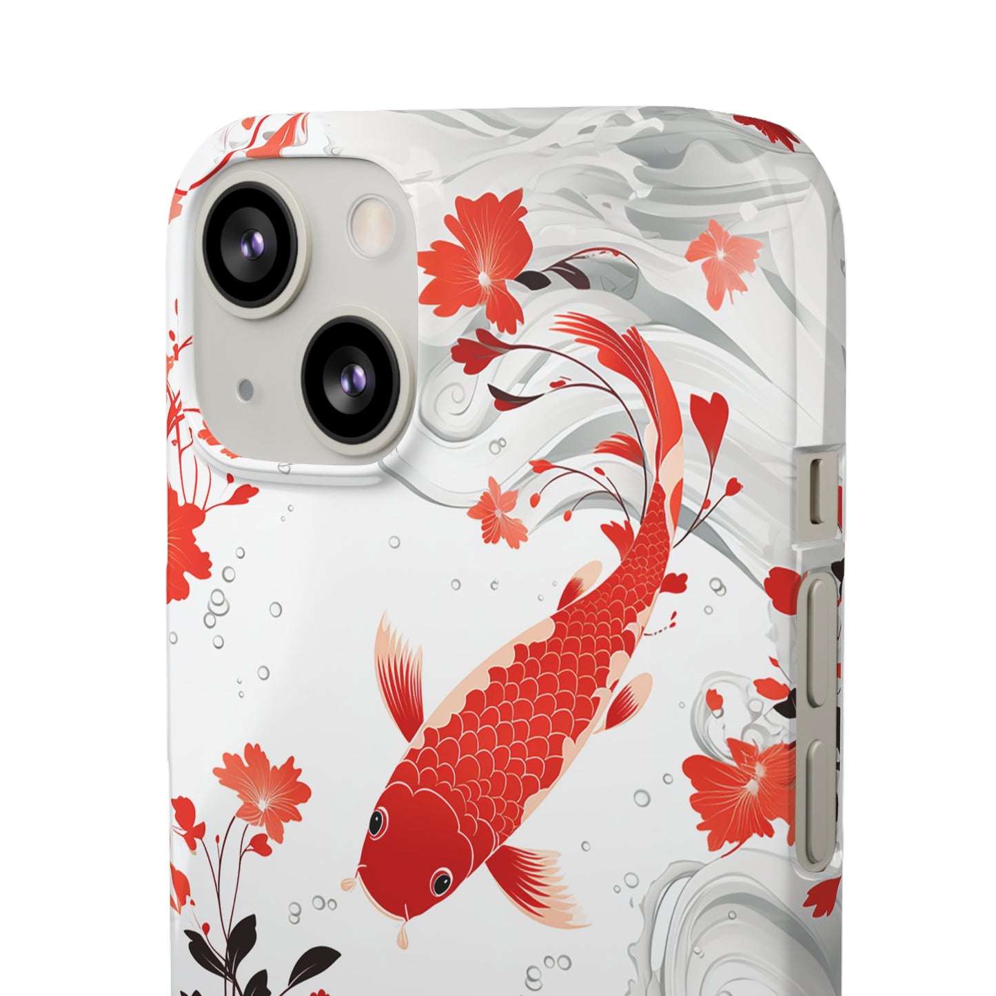 Elegant Koi: Premium Japanese Fish Phone Case