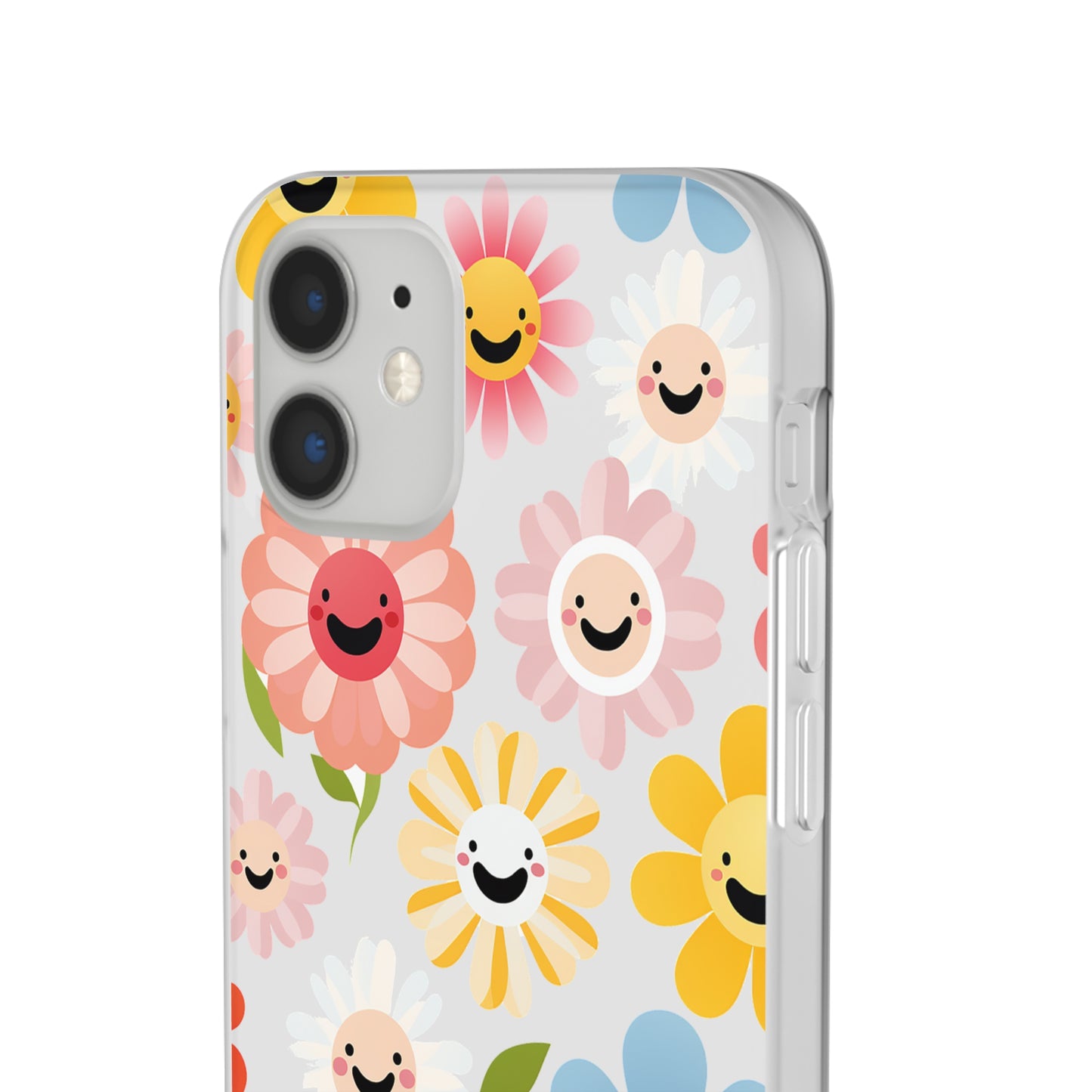 Kawaii Flowers Flexi Transparent Phone Case