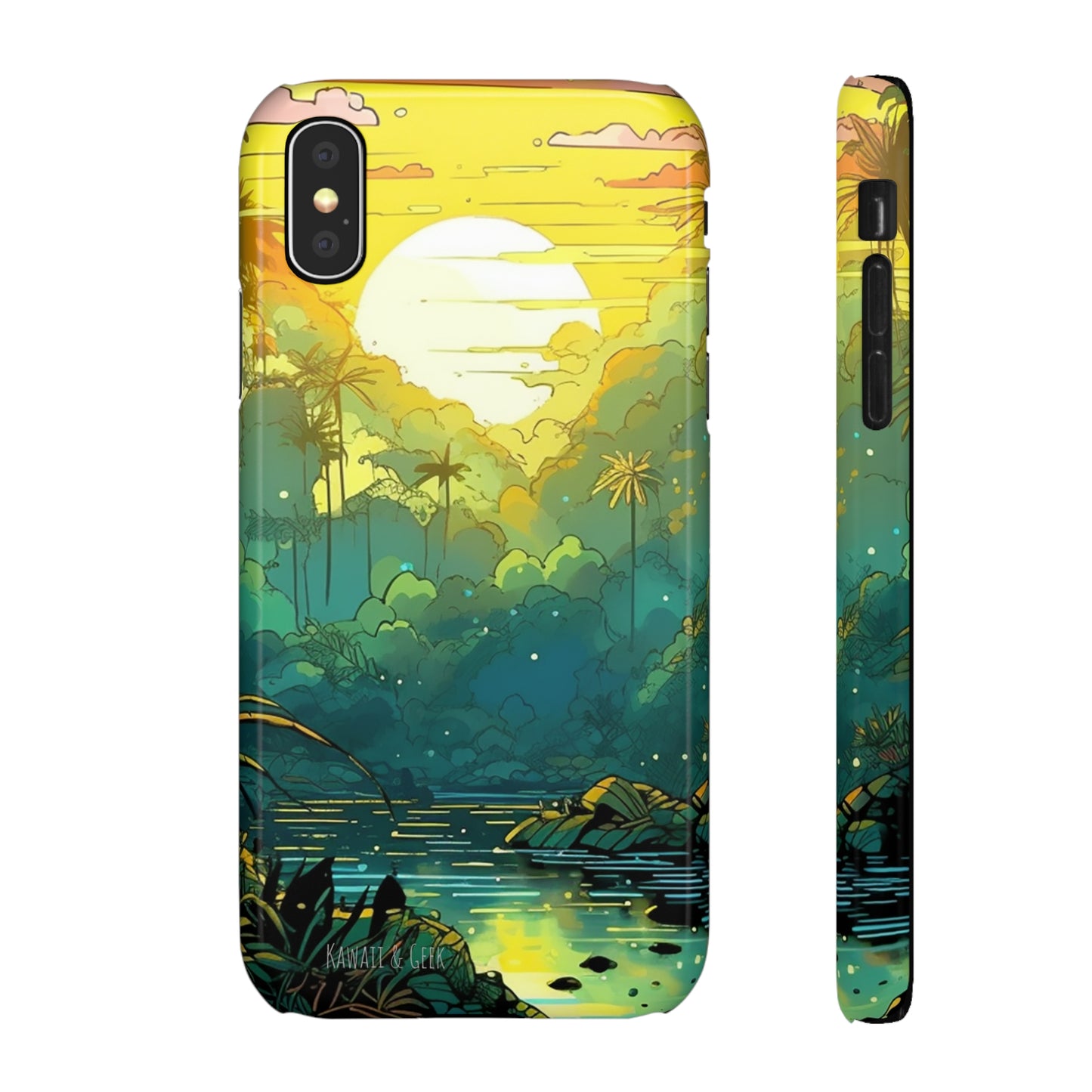 Rainforest at Sunset Phone Case - Capture the Serenity of Nature on Your Device