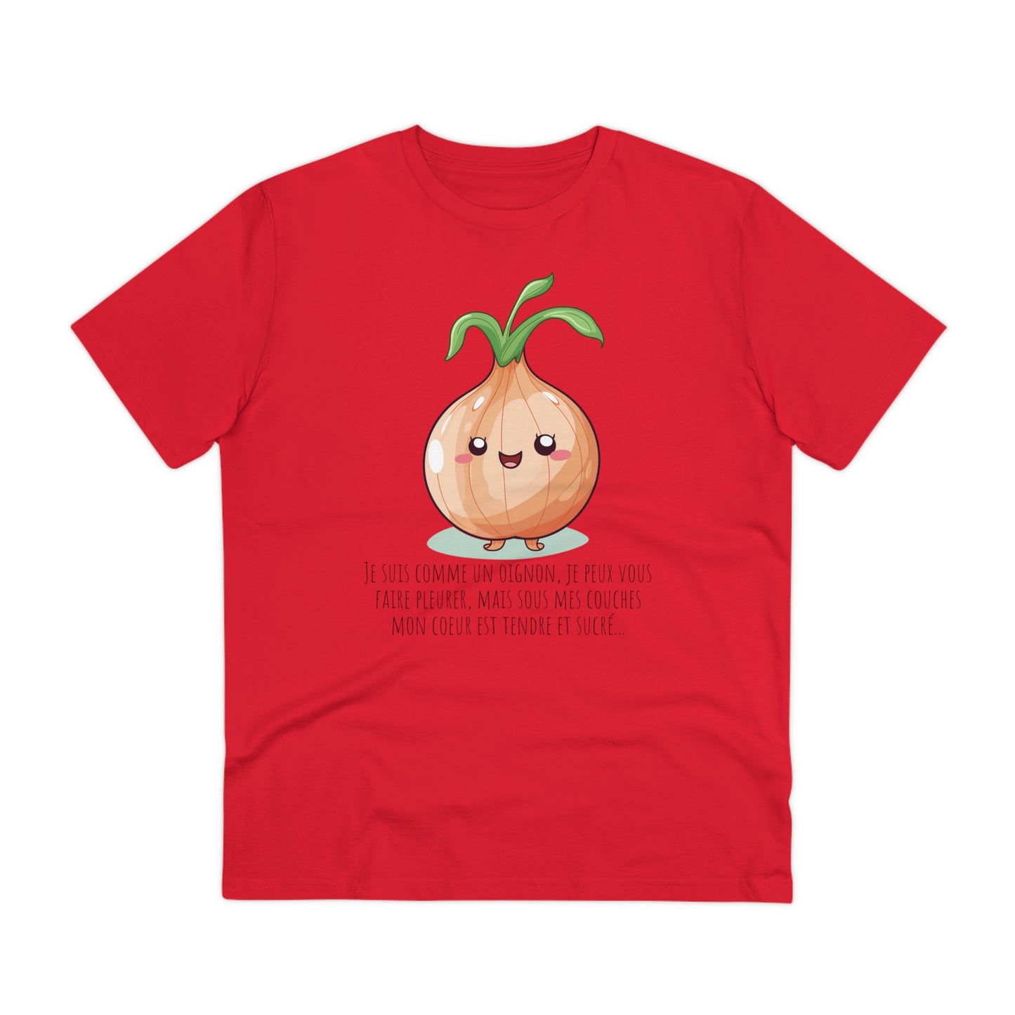 Sweet and Sassy Eco-Friendly Onion T-Shirt for Heartfelt Style - FRENCH