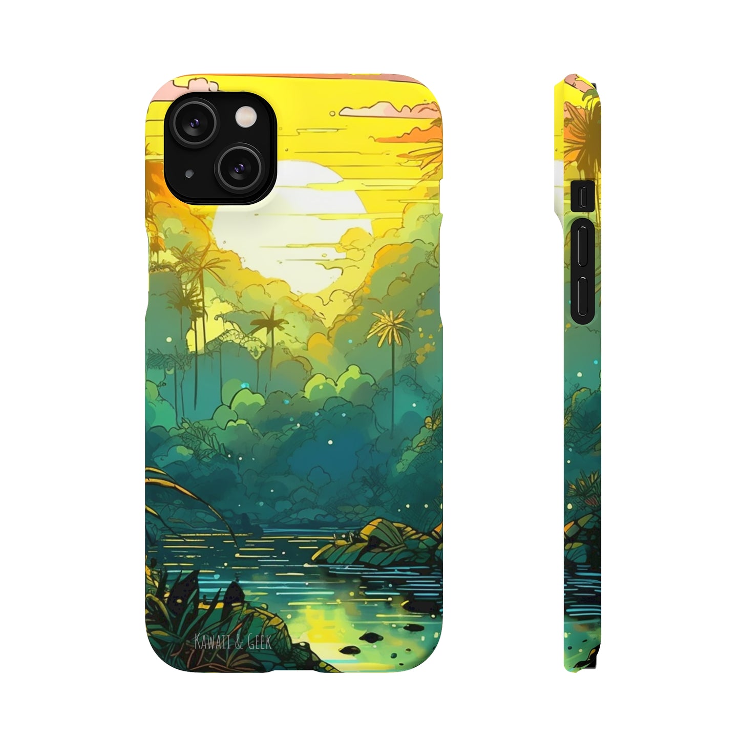 Rainforest at Sunset Phone Case - Capture the Serenity of Nature on Your Device