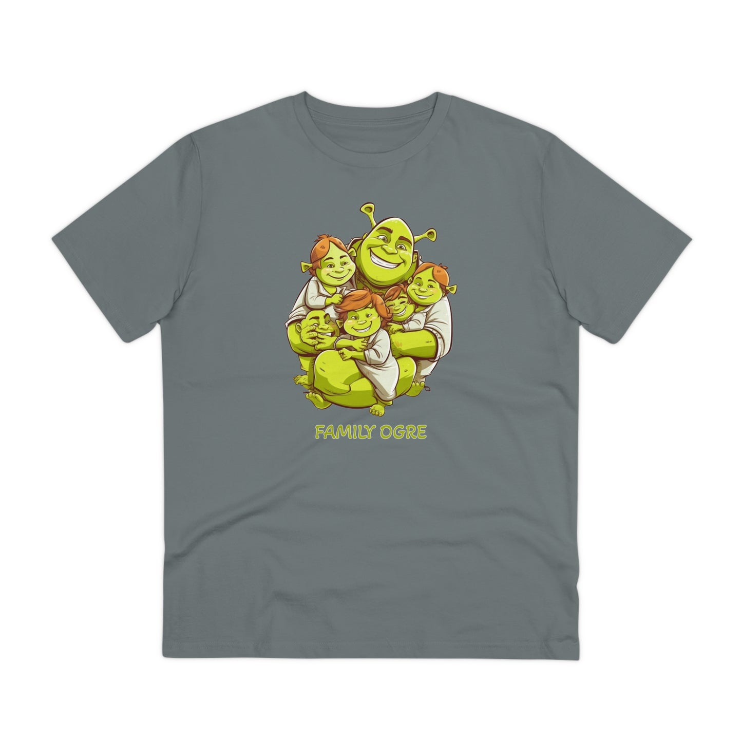 Family Ogre - Unisex Eco-Friendly T-Shirt - Celebrate Father's Day with Shrek and His Kids