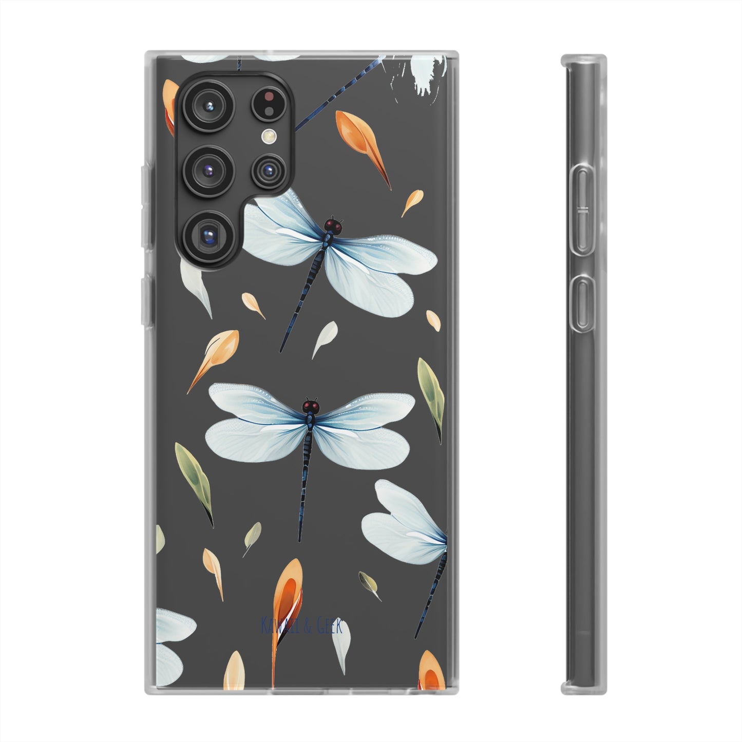 Dragonfly Dreams: Transparent Flexi Phone Case