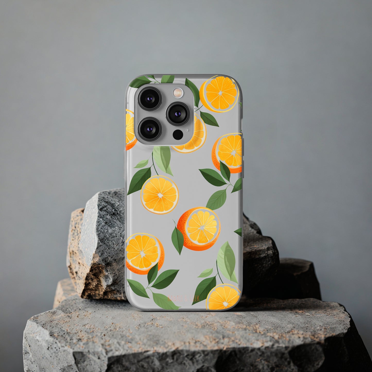 Zesty Orange Slices Transparent Flexi Phone Case