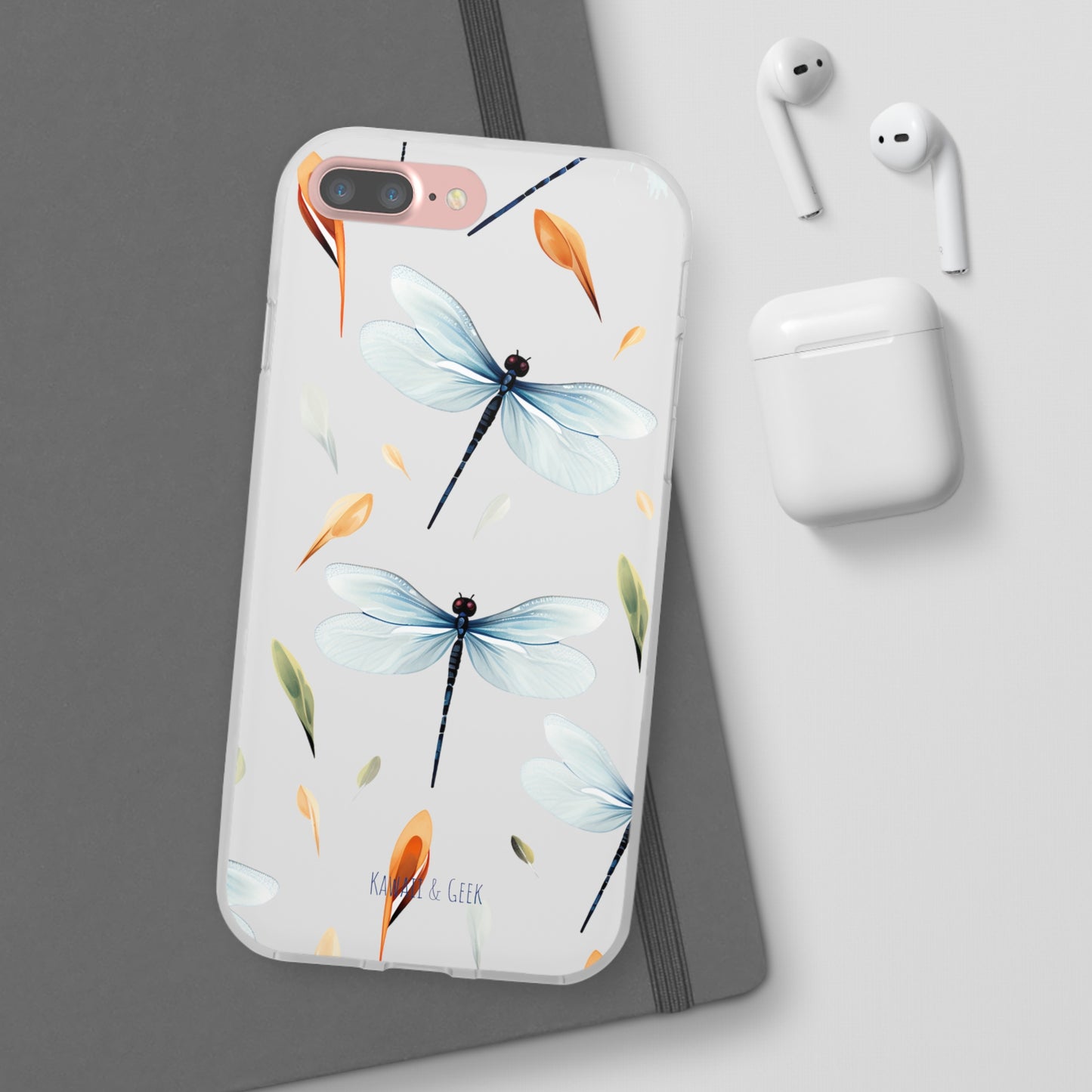 Dragonfly Dreams: Transparent Flexi Phone Case