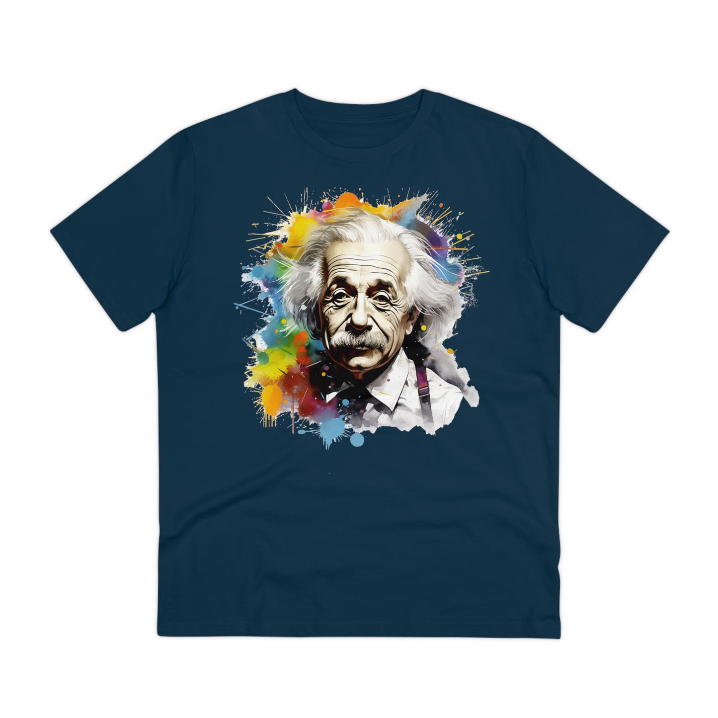 Albert Einstein Eco-friendly T-shirt : Watercolor Essence