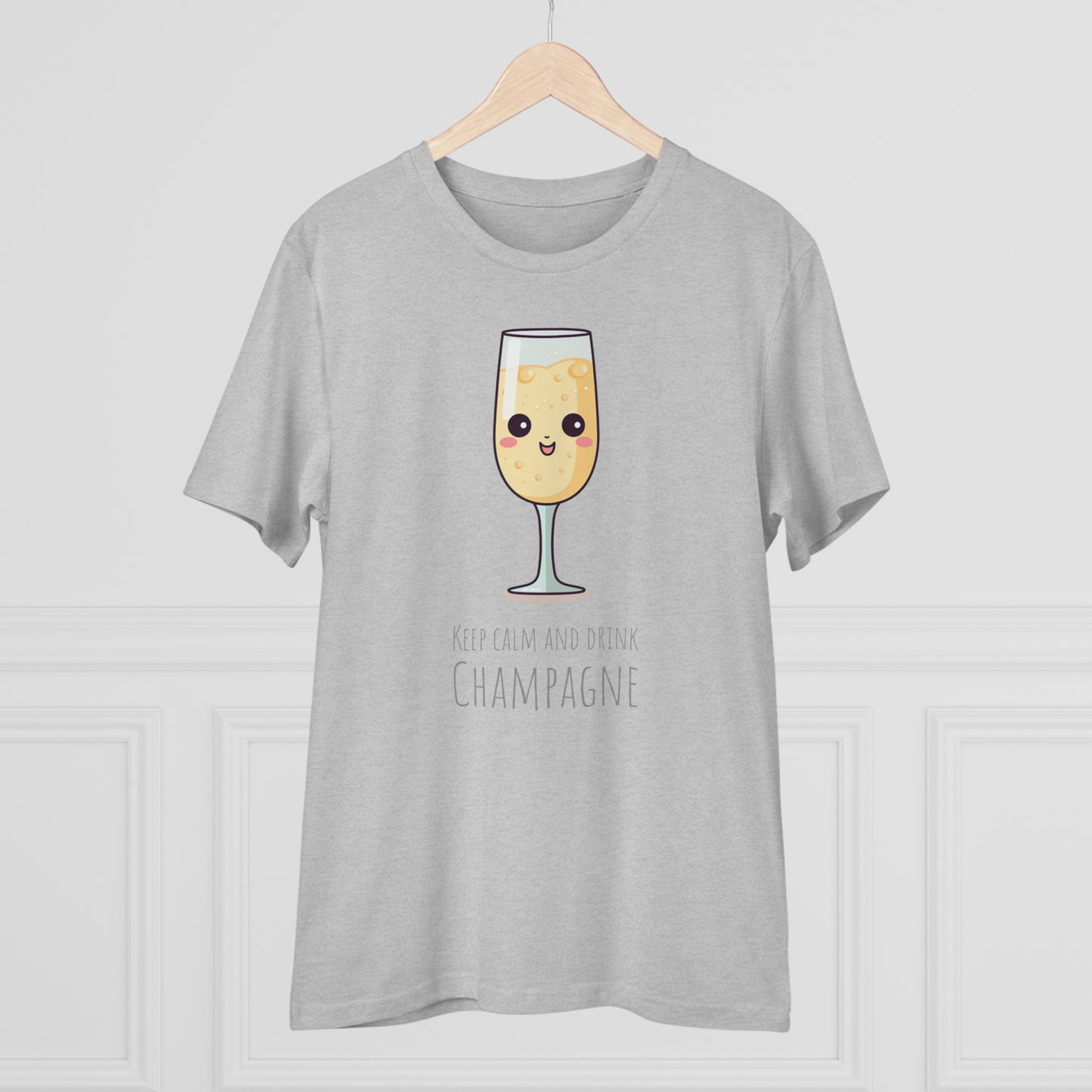 Keep Calm and Drink Champagne T-Shirt - Eco-Friendly Design