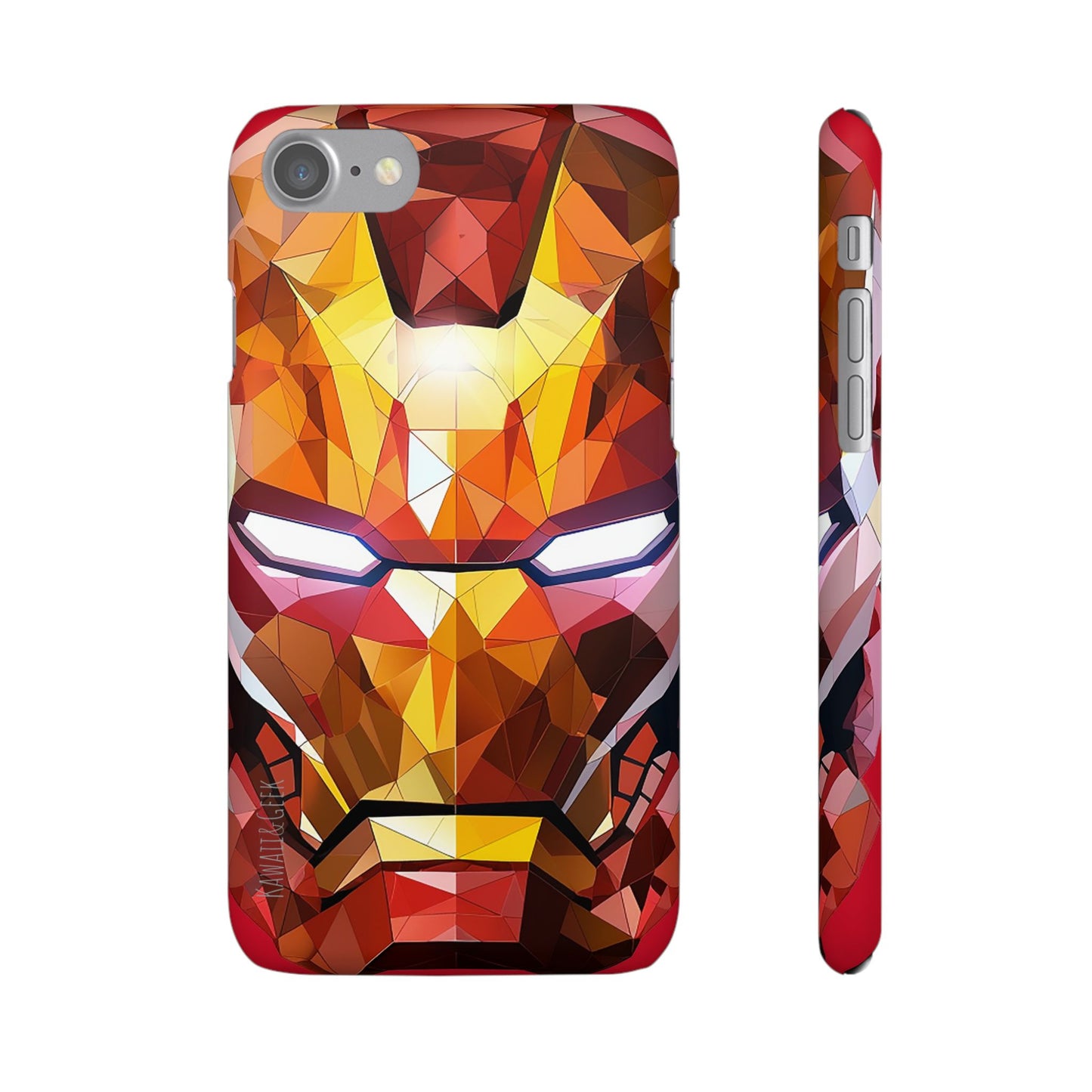 Phone Case - Iron Man helmet polygonal style